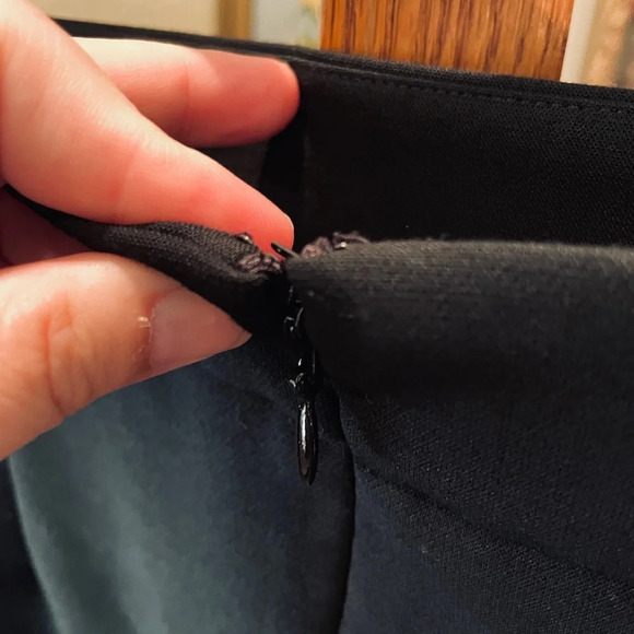 Loft Plus women’s plus size pencil skirt fully lined zip closure SZ 18 black - Picture 7 of 9